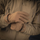 Защитные перчатки с сенсорными нашивками / Рабочие варежки M-Tac Winter Soft Shell койот размер S - изображение 2