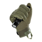 Перчатки с защитными вставками на косточках олива / Перчатки M-TAC Assault Tactical MK.5 размер XL - изображение 6