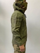 Армійська куртка SoftShell водонепроникна, тепла, колір олива, M - зображення 10