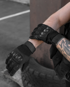 Полнопалые тактические велоперчатки мотоперчатки Eagle Tactical ET-12 Black Размер 2XL - изображение 9
