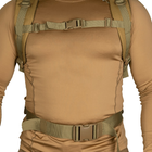 Тактический вместительный рюкзак с влагозащитным чехлом Camotec Foray Койот - изображение 5