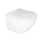Унітаз підвісний Qtap Jay Ultra Quiet сидіння Slim Duroplast/ Soft-close/ Quick relase 485х360х320 мм WHITE
