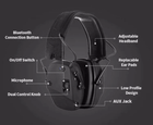 Тактичні Навушники з BlueTooth з Активним Шумозаглушенням PROHEAR® EM030 для Стрільби Електронні з Вбудованим мікрофоном (50231962) - зображення 3