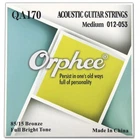 Струны для акустической гитары Orphee QA170 85/15 Bronze Medium 12-53