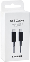 Kabel Samsung USB Type-C - USB Type-C 5A 1.8 m czarny (8806094257540) - obraz 1