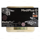 Нитриловые перчатки MediPlus, плотность 3.3 г. - черные BlackyPlus (100 шт) XL (9-10) - изображение 2