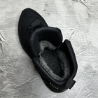 Мужские кожаные Ботинки на меху черные / Зимняя обувь на резиновой подошве размер 44 - изображение 7