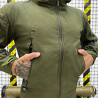 Мужской демисезонный Костюм Softshell Куртка + Брюки / Полевая форма с системой Вентиляции олива размер L - изображение 4