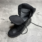 Мужские демисезонные Ботинки с Мембраной / Кожаные Берцы на протекторной черной подошве размер 44 - изображение 8