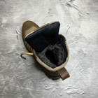 Мужские зимние Ботинки TARINA на меху / Нубуковые Берцы на протекторной подошве койот размер 46 - изображение 8