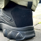 Чоловічі Кросівки з пресованої шкіри чорні / Зручне Взуття Magnum з водонепроникним просоченням розмір 45 - зображення 5