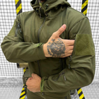 Мужской демисезонный Костюм Softshell Куртка + Брюки / Полевая форма с системой Вентиляции олива размер M - изображение 5