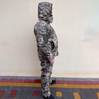 Мужской демисезонный Костюм Куртка + Брюки / Полевая форма Softshell на Синтепоне пиксель размер M - изображение 2