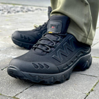 Чоловічі Кросівки з пресованої шкіри чорні / Зручне Взуття Magnum з водонепроникним просоченням розмір 44 - зображення 1