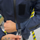 Чоловічий демісезонний Костюм Police Куртка + Штани / Польова форма Softshell синя розмір M - зображення 6
