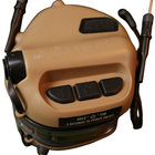 Активные водонепроницаемые Наушники EARMOR M32H с Креплением на шлем и Микрофоном койот - изображение 3