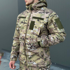 Зимняя мужская Куртка Softshell на флисе с Капюшоном и Липучками под шевроны мультикам размер 3XL - изображение 7