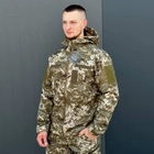 Мужская Демисезонная Куртка Soft Shell на Флисе с вентиляционными отверстиями пиксель размер XS 44 - изображение 2