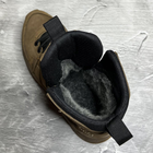 Мужские кожаные Ботинки на мехах койот / Зимняя обувь на резиновой подошве размер 40 - изображение 7