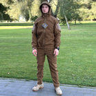 Чоловічий Костюм на флісі Куртка + Штани / Утеплений Комплект Softshell койот розмір XL - зображення 1