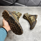Мужские демисезонные Ботинки с Мембраной / Нубуковые Берцы на протекторной подошве пиксель размер 44 - изображение 7
