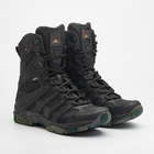 Универсальные кожаные Берцы с Мембраной Winterfrost / Демисезонные Ботинки на гибкой подошве черные размер 40 - изображение 3