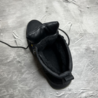 Мужские зимние Ботинки на меху / Низкие нубуковые Берцы на протекторной черной подошве размер 43 - изображение 7