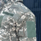 Мужская Зимняя Куртка Soft shell на Флисе пиксель / Утепленная верхняя одежда размер M - изображение 7