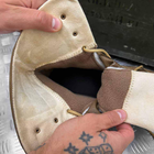 Мужские зимние Ботинки Protect с флисовой Подкладкой / Нубуковые Берцы на крепкой подошве олива размер 43 - изображение 4