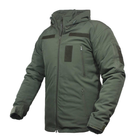 Мужская Зимняя Куртка SoftShell с подкладкой Omni-Heat олива размер 2XL 54 - изображение 4