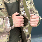 Демісезонна чоловіча Куртка Softshell на флісі з Капюшоном та Липучками під шеврони мультикам розмір 3XL - зображення 6