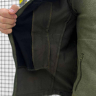 Чоловічий демісезонний Костюм 5в1 Куртка + Фліска + Штани + Шапка + Баф / Польова форма Softshell олива розмір S - зображення 6