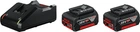 Набiр 2x акумуляторів BOSCH GBA 18V 4Ah +ЗП BOSCH GAL 18-40