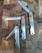 Нож складной Higonokami 100 mm, VG10 сталь, рукоятка - нержавейка, HONMAMON (1117351) - изображение 3