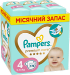 Pieluchy Pampers Premium Care Rozmiar 4 (9-14 kg) 174 szt (8006540855935) - obraz 9