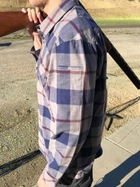 Тактическая рубашка в клетку LA Police Gear Backup Light Weight Flannel Large, Bunker Blue - изображение 13