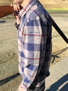 Тактична сорочка в клітку LA Police Gear Backup Light Weight Flannel Medium, Battalion Blue - зображення 8