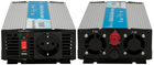 Przetwornica samochodowa Extralink OPIM-1000 1000W ze zmodyfikowaną falą sinusoidalną 12-230V DC-AC (5903148918136) - obraz 3