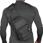 Тактична універсальна однолямочна сумка Camotec COB Sling Black - зображення 4