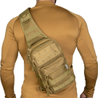 Тактична універсальна однолямочна сумка Camotec COB Sling Койот - зображення 4