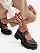 Жіночі туфлі Saviwa 39 Чорні (5905677953602) - зображення 6
