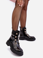Жіночі зимові черевики високі S.Barski D&A MR870-51 37 Чорні (5905677950144) - зображення 5
