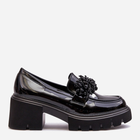 Loafersy damskie na obcasie Renesma 36 Czarne (5905677953695) - obraz 1