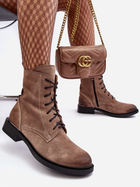 Жіночі зимові черевики високі Lemar Revin 37 Світло-коричневі (5905677952339) - зображення 6
