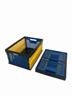 Ящик пластиковый складной SKOBA PLAST (48*35*24 см) Желтый