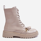 Жіночі зимові черевики високі S.Barski D&A MR870-67 38 Світло-сірі (5905677949490) - зображення 1