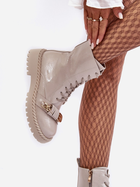 Жіночі зимові черевики високі S.Barski D&A MR870-67 37 Світло-сірі (5905677949506) - зображення 3