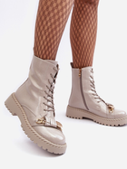 Жіночі зимові черевики високі S.Barski D&A MR870-67 39 Світло-сірі (5905677949483) - зображення 5