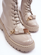 Жіночі зимові черевики високі S.Barski D&A MR870-67 39 Світло-сірі (5905677949483) - зображення 7