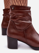 Жіночі зимові черевики високі Sergio Leone Liriam 38 Коричневі (5905677939767) - зображення 7